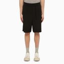 Ami Paris Black Wool Blend Bermuda Shorts