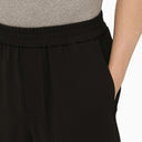 Ami Paris Black Wool Blend Bermuda Shorts