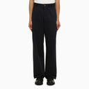 Ami Paris Dark Blue Regular Trousers - Balardi