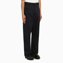 Ami Paris Dark Blue Regular Trousers - Balardi
