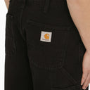 Carhartt Wip Lavato pantalone a ginocchio singolo nero