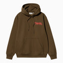 Carhartt Wip Brown Hooded Rocky Script Sweatshirt