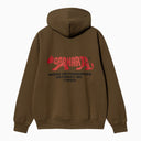 Carhartt Wip Brown Hooded Rocky Script Sweatshirt