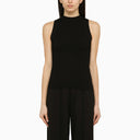 Ivy Oak Black Kessie Viscose Ribbed Tank Top