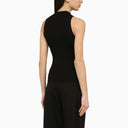 Ivy Oak Black Kessie Viscose Ribbed Tank Top