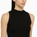 Ivy Oak Black Kessie Viscose Ribbed Tank Top