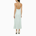 Ivy Oak Noel Light Aqua Satin Dress