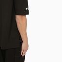 Adidas Y 3 Black Crew Neck T Shirt With Logo