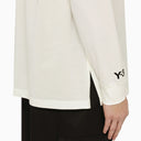 Adidas Y 3 White Crew Neck Long Sleeves T Shirt With Logo