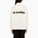 Jil Sander White Shirt Jacket With Logo