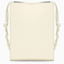 Jil Sander Tangle Ivory Leather Shoulder Bag