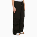 Jil Sander Black Oversize Cotton Trousers