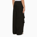 Jil Sander Black Oversize Cotton Trousers