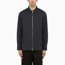 Jil Sander Blue Shirt Jacket With Zip