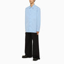 Jil Sander Light Blue Oversize Shirt With Pockets