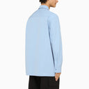 Jil Sander Light Blue Oversize Shirt With Pockets
