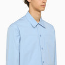 Jil Sander Light Blue Oversize Shirt With Pockets