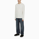 Jil Sander White Cotton Crew Neck Swater