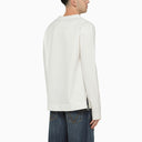 Jil Sander White Cotton Crew Neck Swater
