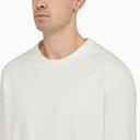 Jil Sander White Cotton Crew Neck Swater