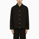 Jil Sander Black Shirt Jacket With Logo