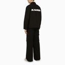 Jil Sander Black Shirt Jacket With Logo