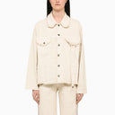Julfer Ivory Denim Jacket - Balardi