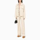 Julfer Ivory Denim Jacket - Balardi