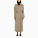 Calvin Klein Grey Wool Coat With Belt - Balardi