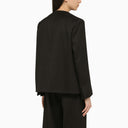 Calvin Klein Black Satin Single Breasted Jacket