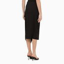 Calvin Klein Black Midi Wrap jupe