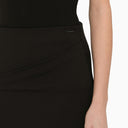 Calvin Klein Black Midi Wrap jupe