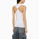 Calvin Klein White Tank Top With Braided Back