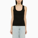 Calvin Klein Black Cotton Crew Neck canotta