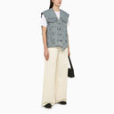 Margaux LÖnnberg asimétrico kaia denim chaleco