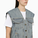 Margaux LÖnnberg asimétrico kaia denim chaleco