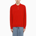 J.Press Red Cotton Jersey Polo Shirt