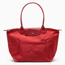 Longchamp rojo l le pliage bolso verde