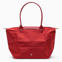 Longchamp rojo l le pliage bolso verde