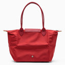 Longchamp Red M Le Pliage Green Bag