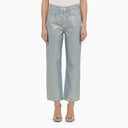 Frame La Jane Cropped Jeans In Hologram Denim