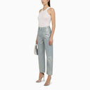 Frame La Jane Cropped Jeans In Hologram Denim
