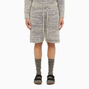 Alanui Blue And White Cotton Blend Bermuda Shorts