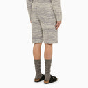 Alanui Blue And White Cotton Blend Bermuda Shorts