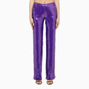 La Quan Smith Purple Trousers With Sequins - Balardi