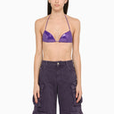 La Quan Smith Purple Sequin Top