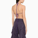 La Quan Smith Purple Sequin Top