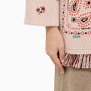 Alanui Icon Jacquard Pink Cardigan