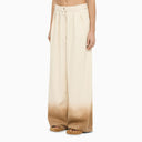 Alanui Wide Ivory Denim Trousers