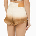 Pantaloncini di jeans avorio di Alanui